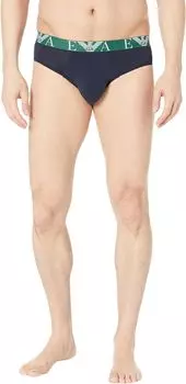 Трусы Emporio Armani Bold Monogram 2-Pack Brief, цвет White/Marine