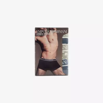 Трусы Emporio Armani из стрейч-хлопка, 3 шт, мультиколор