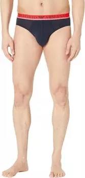 Трусы Emporio Armani Mixed Waistband 3-Pack Brief, цвет Marine/Marine/Marine