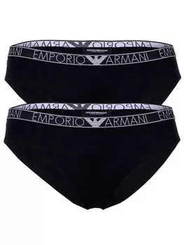 Трусы Emporio Armani Slip 2er Pack, черный