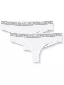 Трусы Emporio Armani Tanga Brazilian Slip, белый