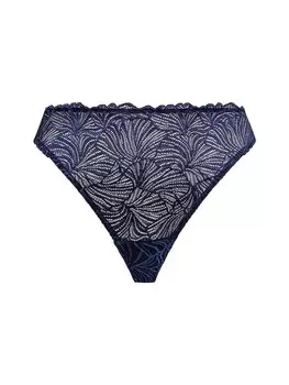 Трусы Erlich Textil String FLUID LACE HIGH WAIST BRAZIL, цвет mitternachtblau