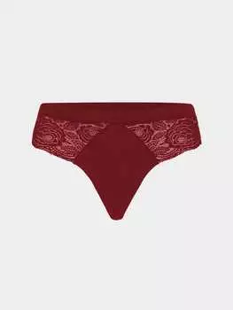 Трусы Erlich Textil String Gertrud, цвет weinrot