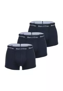 Трусы Essentials короткие, 3 шт., пояс с логотипом, мужские Marc O'Polo, темно-синий