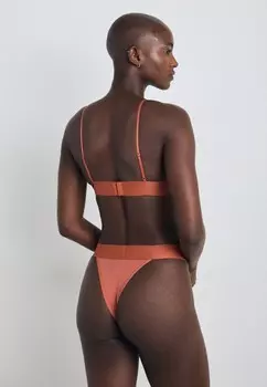 Трусы ESTABLISHED COORDINATE TANGA Calvin Klein Underwear, коричневый