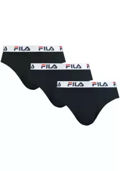 Трусы Fila (3 шт. в упаковке), с эластичным поясом с логотипом, черный