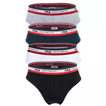Трусы Fila 4er Pack, цвет Schwarz/Wei/Blau/Grau