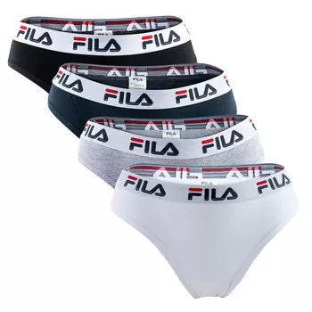 Трусы Fila 4er Pack, цвет Wei/Schwarz/Grau/Marine
