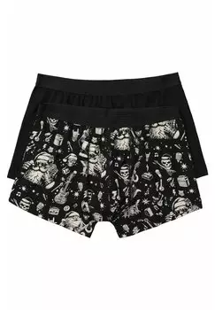 Трусы FLEXNAMIC®, 2ER-PACK, X-MAS-PRINT BIS 7 XL JP1880, черный