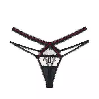 Трусы For Love & Lemons Lucinda, черный/красный