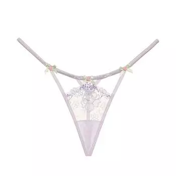 Трусы For Love & Lemons Margaux Thong, фиолетовый