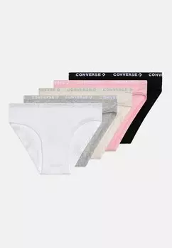 Трусы GIRL LOGO WAISTBAND 5 PACK Converse, цвет white