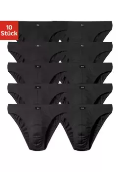 Трусы H.I.S "мужские мини-брифы" (10 шт.), из смеси хлопка, черный