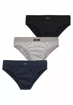 Трусы H.I.S Panty, темно-синий/пятнистый серый/черный