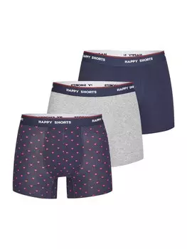 Трусы Happy Shorts Boxer shorts, цвет navy/mottled grey