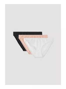 Трусы Hessnatur Slip Regular Cut 3er Pack COTTON FEEL aus Bio Baumwolle, цвет puder