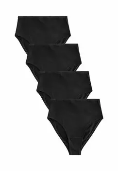 Трусы HIGH RISE HIGH LEG FIT -LOGO 4 PACK Next, черный
