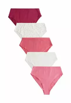 Трусы HIGH RISE HIGH LEG FIT - RICH 5 PACK Next, красный