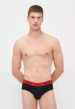 Трусы HIPBRIEF 3 PACK HUGO, черный