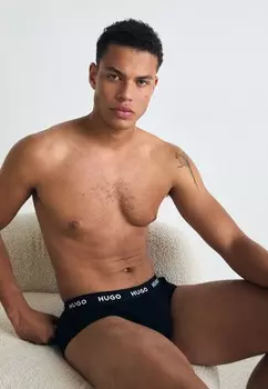 Трусы HIPBRIEF 3 PACK HUGO, черный