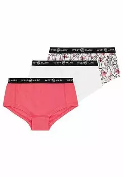Трусы HIPSTER 3-PACK WESTMARK LONDON, цвет white aop, pink, white