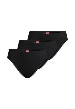 Трусы-Хипстеры 3 шт. в мелкую резинку -Con-Ta-, черный