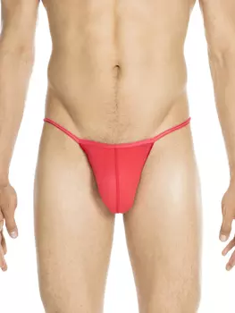 Трусы HOM Basic G String Plumes, красный