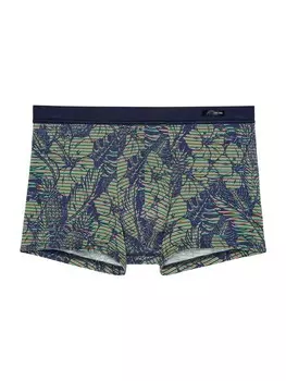 Трусы HOM Boxer shorts, цвет navy/grass green