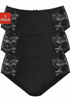 Трусы HUFTSLIP LASCANA, черный