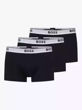 Трусы HUGO BOSS BOSS Power Cotton Logo Waistband 3 шт, цвет open/miscellaneous