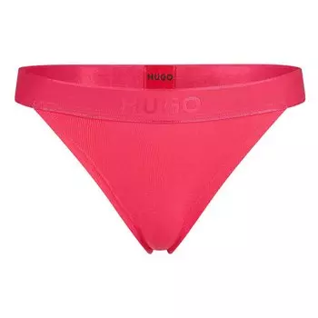 Трусы HUGO Brazilian High Waist Rib, розовый