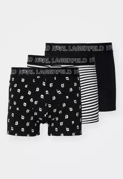 Трусы IKON TRUNK 3 PACK KARL LAGERFELD, черный