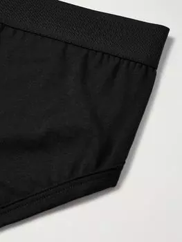 Трусы из эластичного хлопка и смеси модала TOM FORD, черный