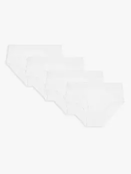 Трусы из органического хлопка John Lewis, белый