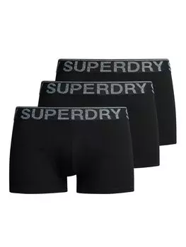 Трусы из смеси органического хлопка Superdry, черный