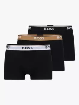 Трусы из смесового хлопка BOSS Power HUGO BOSS, черный/мульти