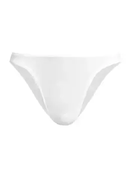 Трусы из смесового хлопка с высоким вырезом Graysen Skin, белый