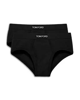 Трусы из смесового хлопка Tom Ford, комплект из 2 шт, черный