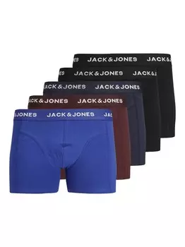 Трусы JACK & JONES Boxer shorts Black Friday, цвет navy/royal blue/dark brown/black