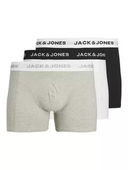 Трусы JACK & JONES Boxer shorts, цвет greige/black/white