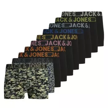 Трусы JACK & JONES Boxer shorts Danny, цвет blue/khaki/black