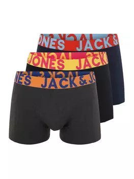Трусы JACK & JONES Boxer shorts JACCrazy, цвет dark blue/anthracite/black