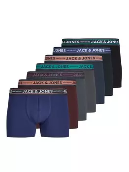 Трусы JACK & JONES Boxer shorts JACDANIEL, цвет navy/sapphire/mottled grey/burgundy/black