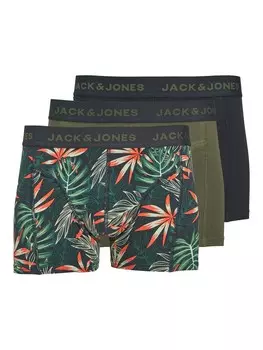 Трусы JACK & JONES Boxer shorts JACLoui, цвет olive/petrol/black
