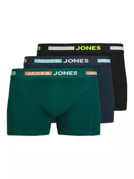 Трусы JACK & JONES Boxer shorts JACScott, цвет navy/emerald/black