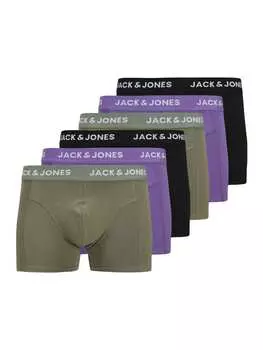 Трусы Jack & Jones, цвет grn/lila/schwarz