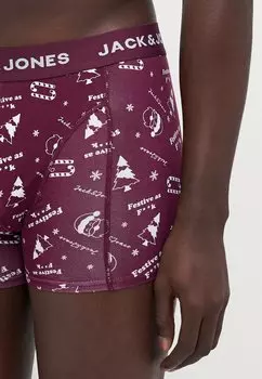 Трусы JACSNOWFLAKE TRUNKS 3 PACK Jack & Jones, темно-синий