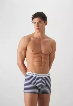 Трусы JACSTRIPES TRUNKS 12 PACK Jack & Jones, синий