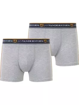 Трусы Jan Vanderstorm 2er Pack Retropants JORDEBALD, серый