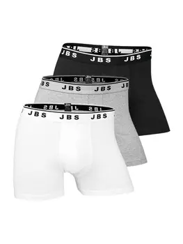 Трусы JBS Long Short / Pant Organic Cotton, цвет Schwarz/Grau/Wei